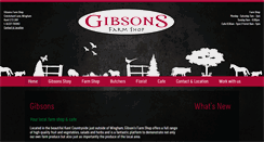 Desktop Screenshot of gibsonsfarmshop.com